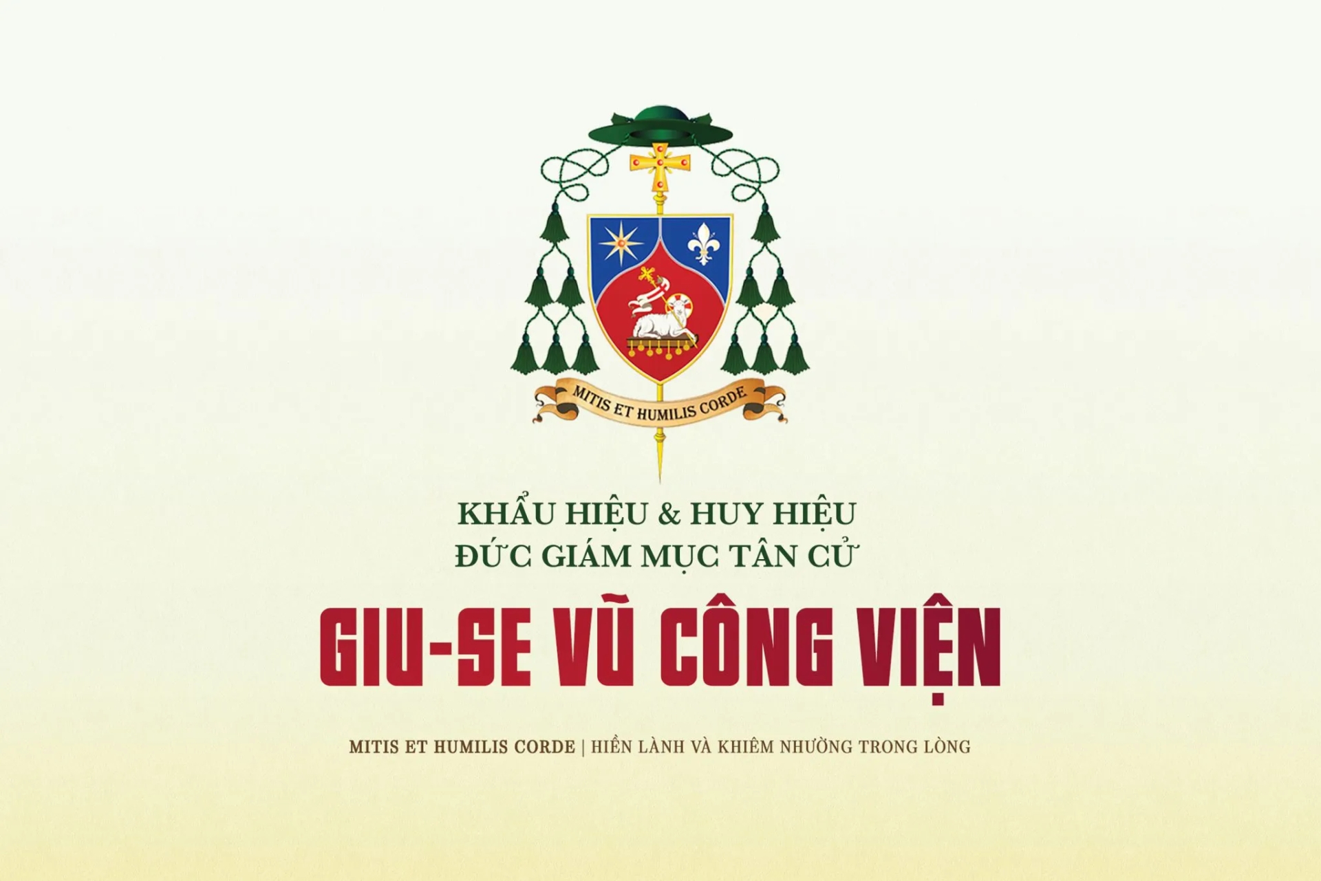 khau hieu va huy hieu duc giam muc phu ta tan cu giuse vu cong vien