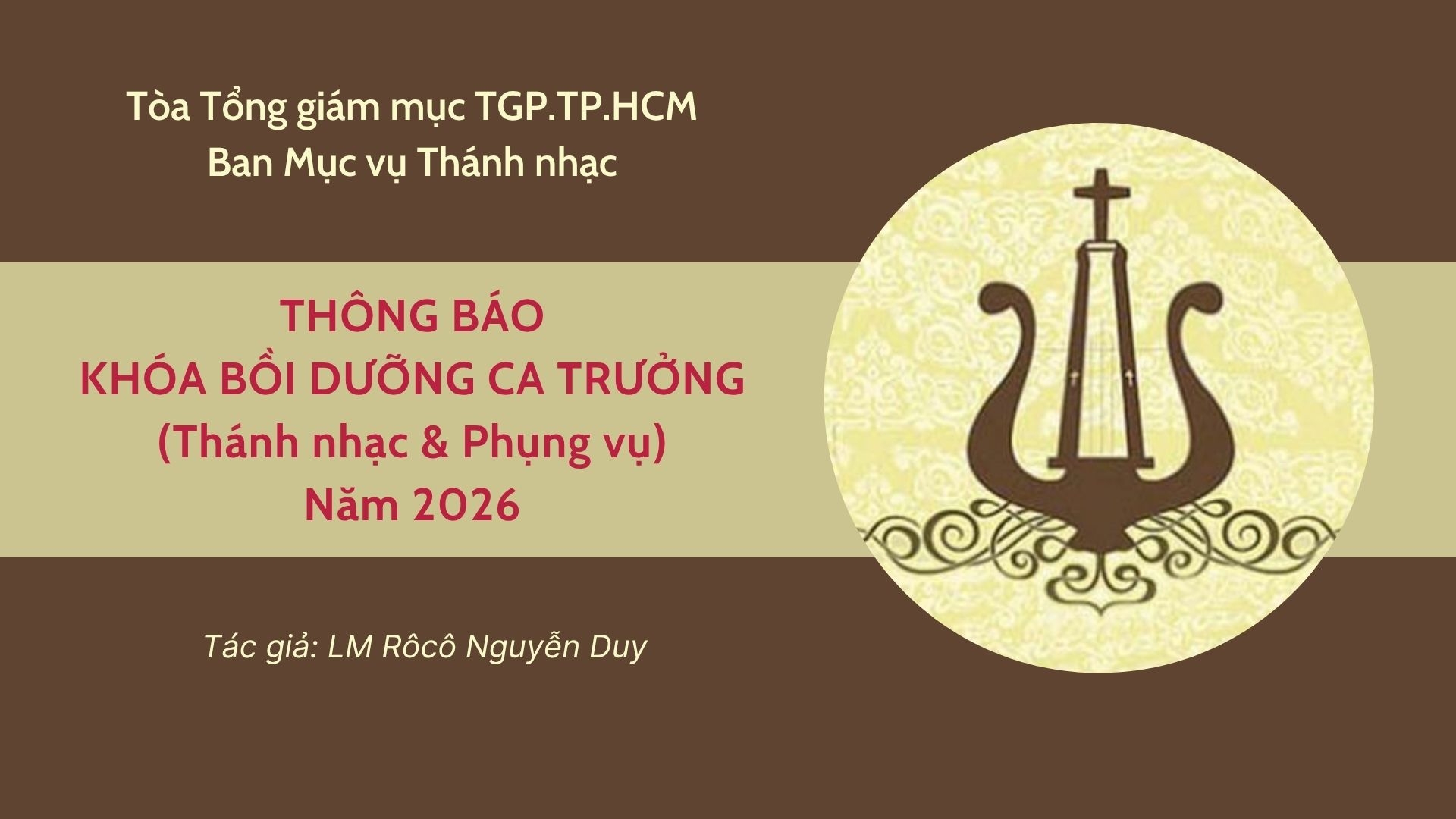 Thông báo Khóa bồi dưỡng Ca trưởng năm 2026