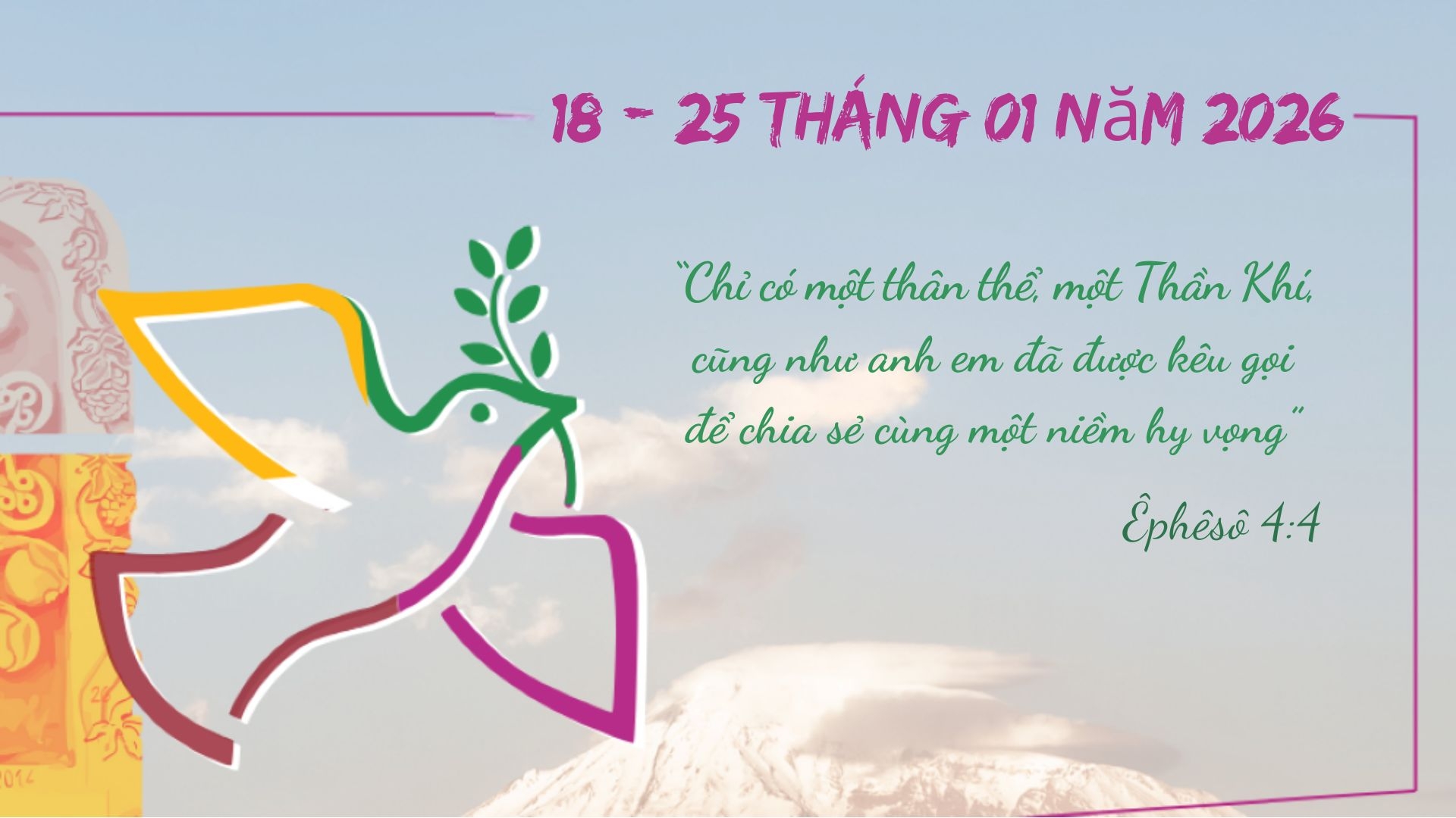 Tài liệu cho tuần Cầu nguyện cho các Kitô hữu hiệp nhất năm 2026