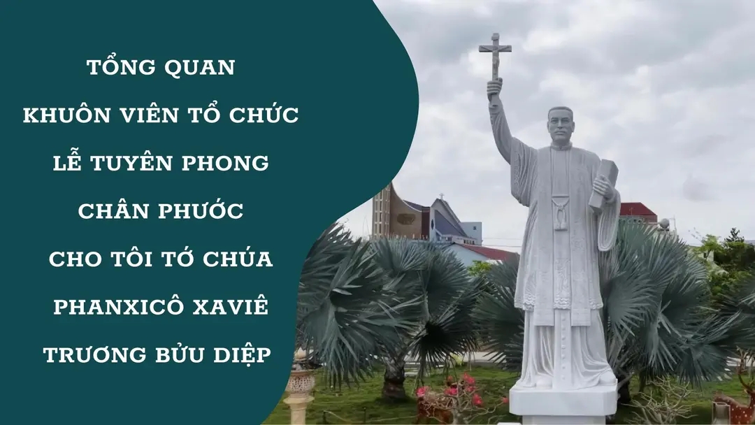 Tổng quan khuôn viên tổ chức lễ tuyên phong Chân phước cho Tôi tớ Chúa Phanxicô Xaviê Trương Bửu Diệp