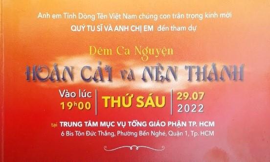 Đêm ca nguyện Hoán cải và Nên thánh