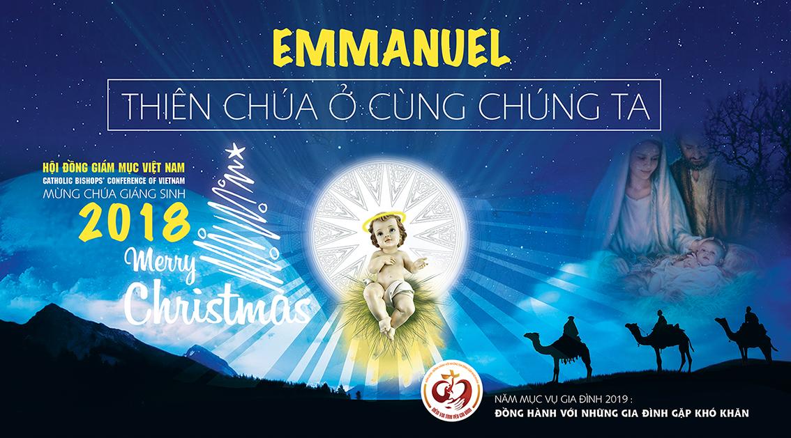 Thiệp chúc mừng Giáng Sinh 2018 của Hội đồng Giám mục Việt Nam