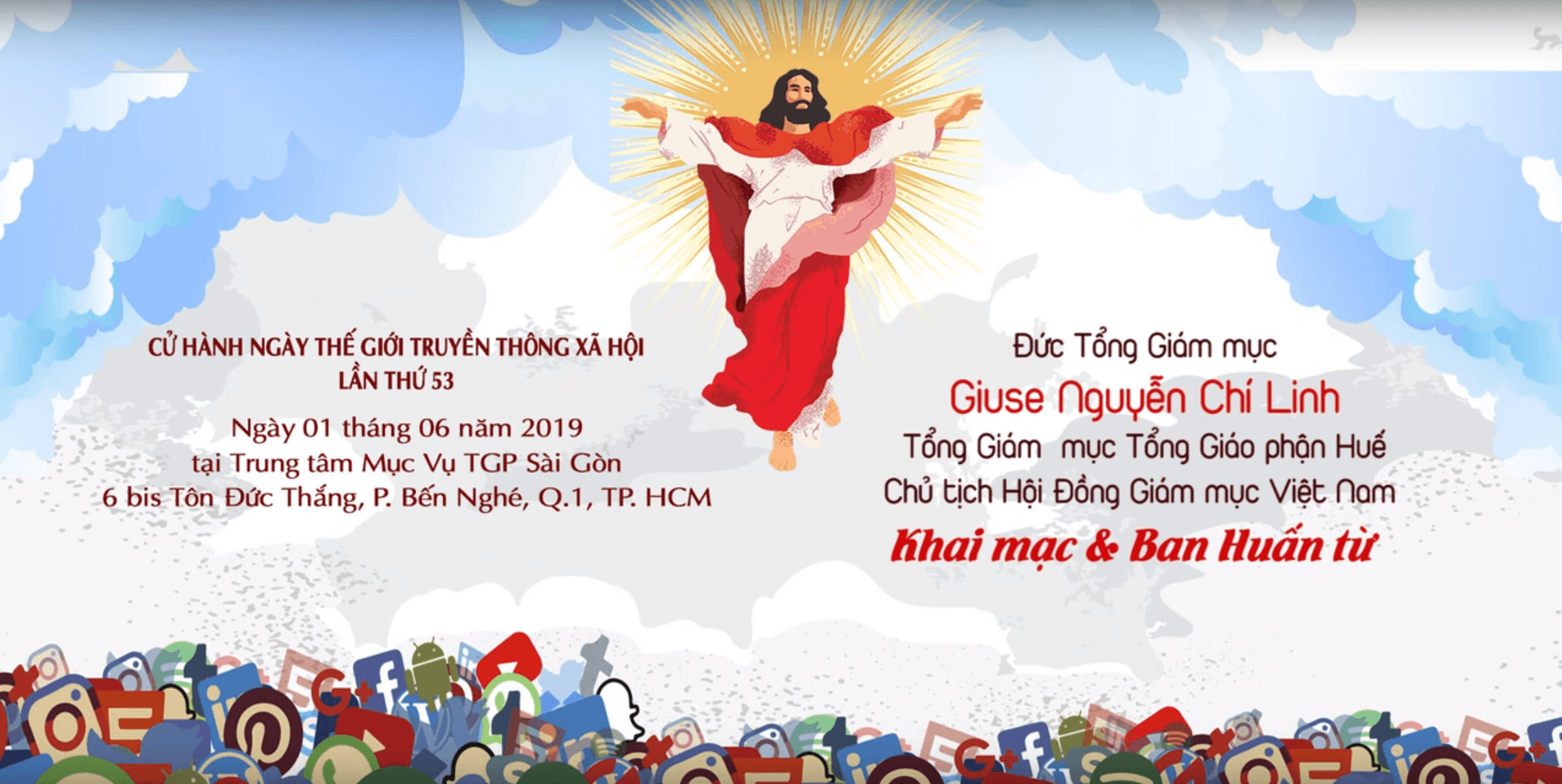 ĐTGM Giuse Nguyễn Chí Linh khai mạc và ban huấn từ - Ngày TGTTXH 53