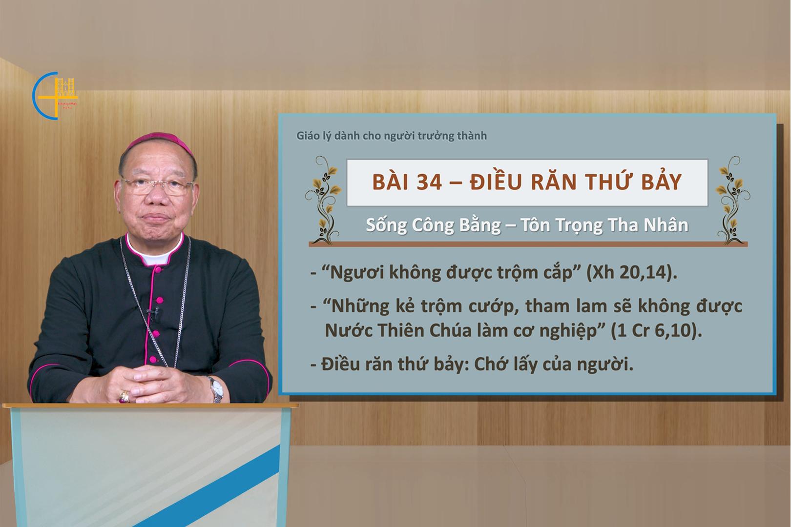 Bài 34: Điều răn VII – Sống công bằng
