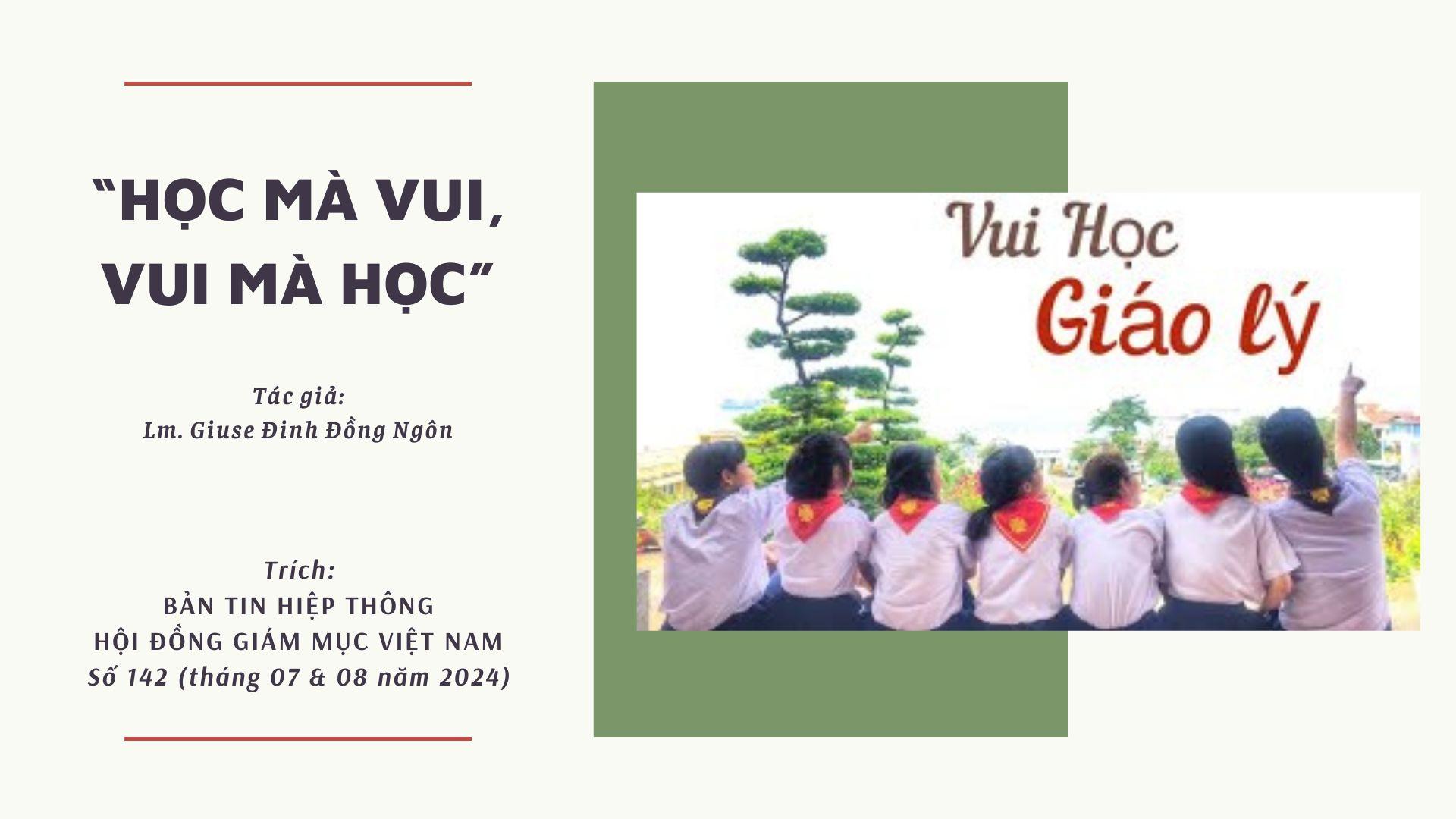 “hoc ma vui vui ma hoc”