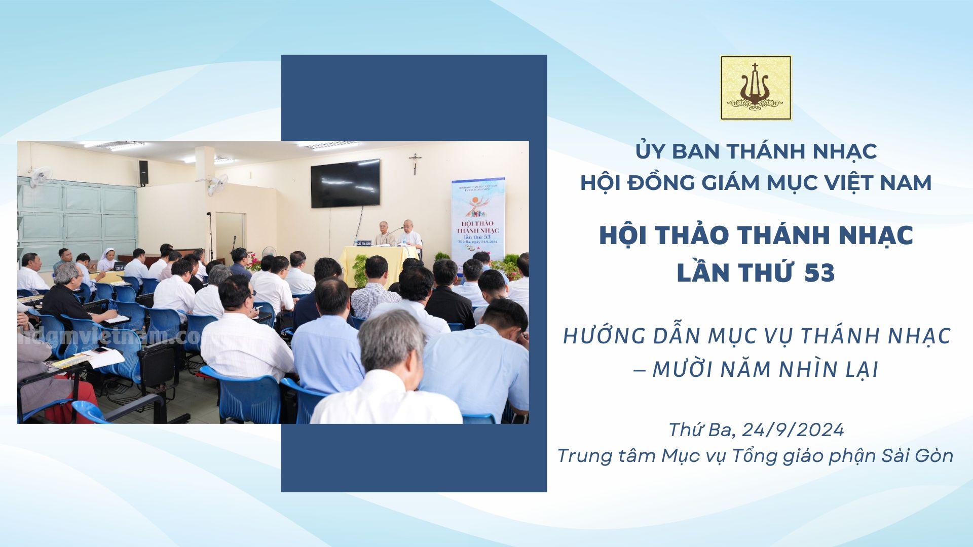 Ủy Ban Thánh Nhạc: Hội thảo Thánh Nhạc lần thứ 53