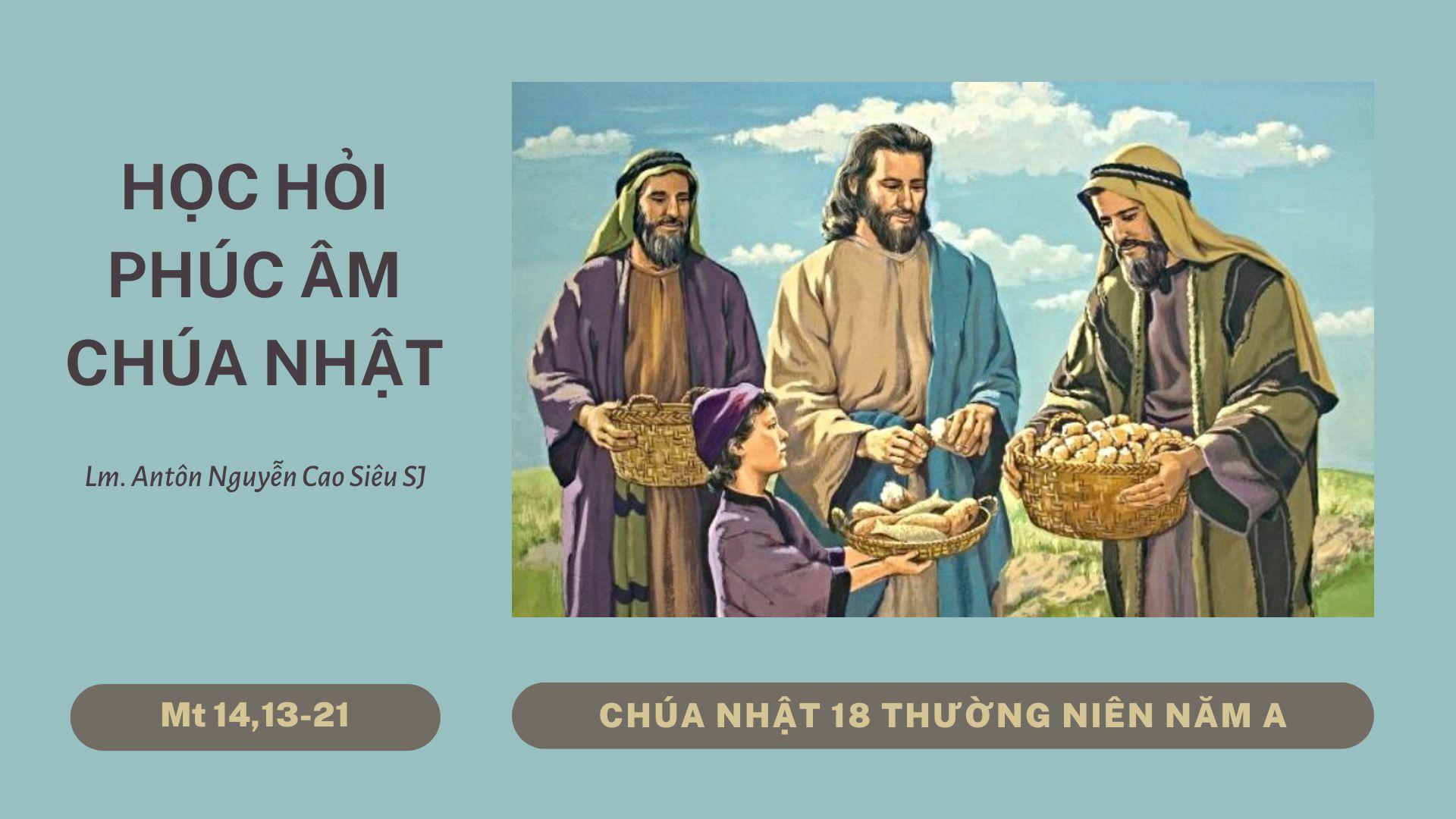 Học hỏi Phúc âm Chúa nhật 18 Thường niên năm A (Mt 14,13-21)
