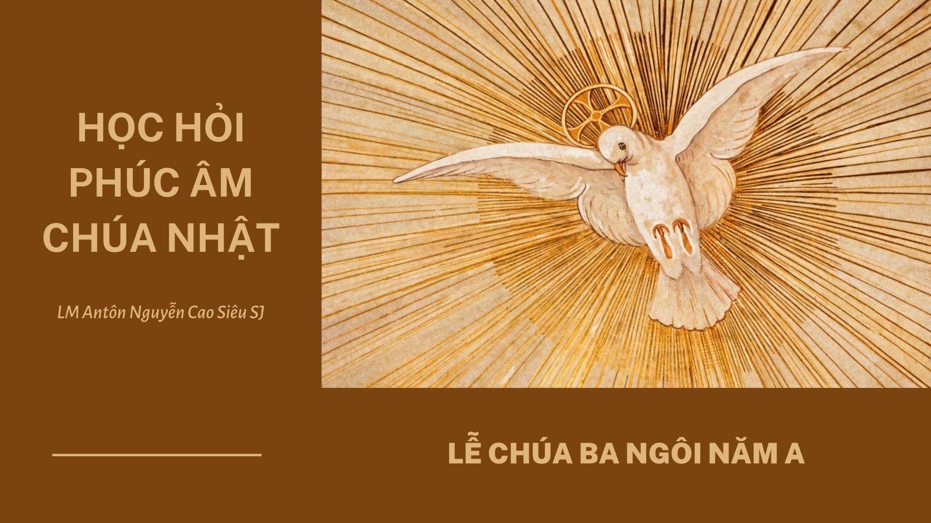 Học hỏi Phúc âm Chúa nhật lễ Chúa Thánh Thần Hiện Xuống năm A