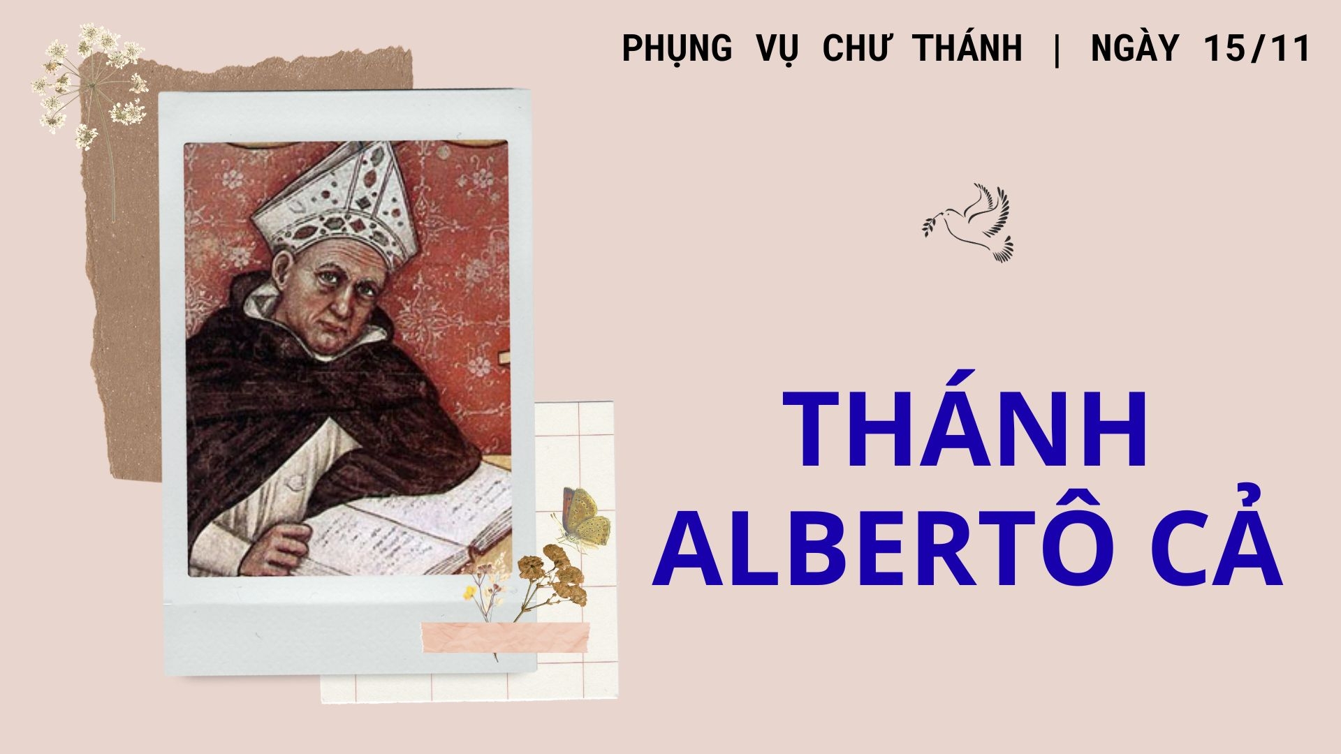 Ngày 15 tháng 11: Thánh Albertô Cả, Giám mục, Tiến sĩ Hội thánh, Dòng Đa Minh